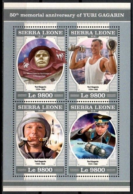 Znaczek Sierra Leone 2018 Mi ark 9509-9512 Czyste **
