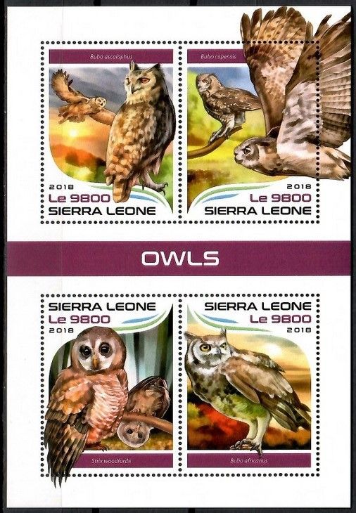 Znaczek Sierra Leone 2018 Mi ark 9544-9547 Czyste **