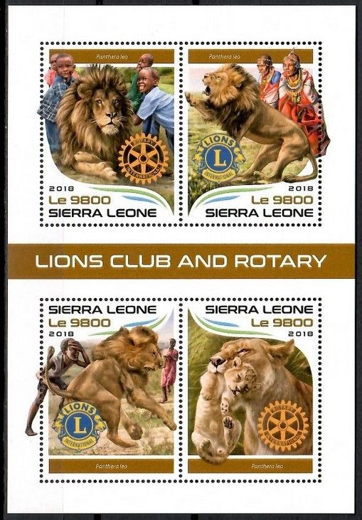 Znaczek Sierra Leone 2018 Mi ark 9549-9552 Czyste **