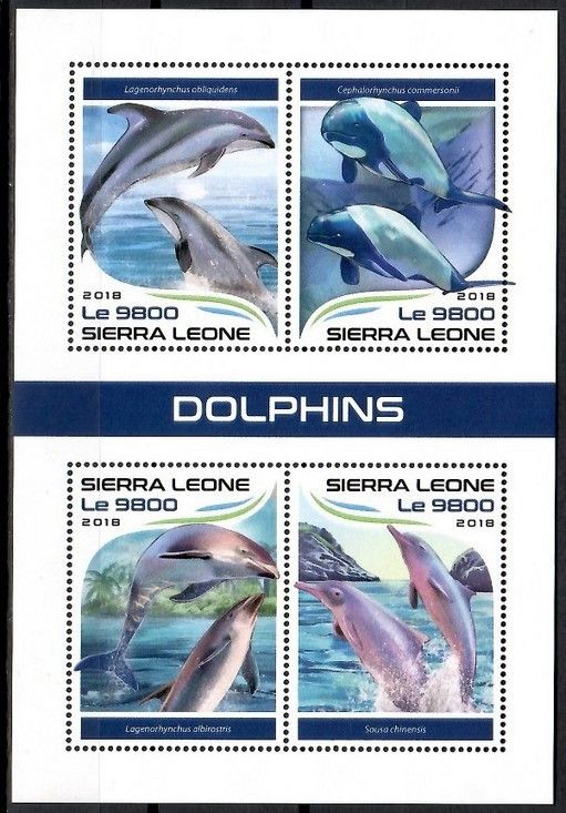 Znaczek Sierra Leone 2018 Mi ark 9559-9562 Czyste **