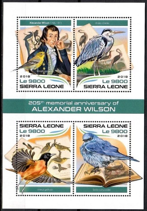 Znaczek Sierra Leone 2018 Mi ark 9574-9577 Czyste **