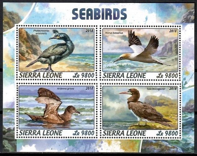 Znaczek Sierra Leone 2018 Mi ark 9644-9647 Czyste **