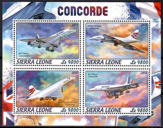 Znaczek Sierra Leone 2018 Mi ark 9669-9672 Czyste **