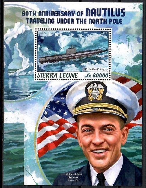 Znaczek Sierra Leone 2018 Mi bl 1465 Czyste **