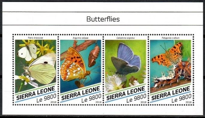 Znaczek Sierra Leone 2018 Mi ark 9739-9742 Czyste **