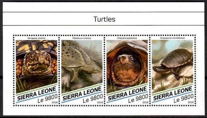 Znaczek Sierra Leone 2018 Mi ark 9754-9757 Czyste **