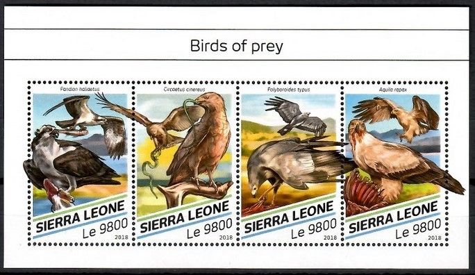 Znaczek Sierra Leone 2018 Mi ark 9759-9762 Czyste **