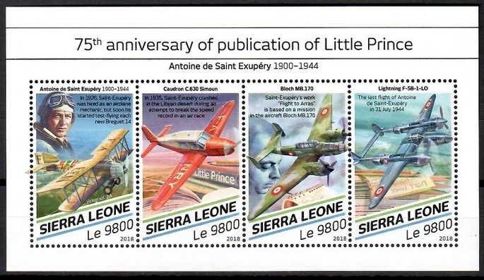 Znaczek Sierra Leone 2018 Mi ark 9904-9907 Czyste **