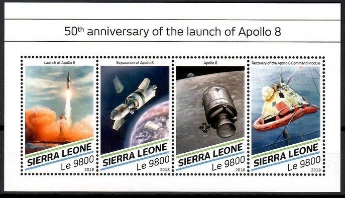 Znaczek Sierra Leone 2018 Mi ark 9914-9917 Czyste **