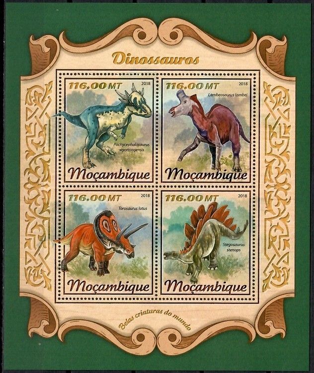 Znaczek Mozambik 2018 Mi ark 9219-9222 Czyste **