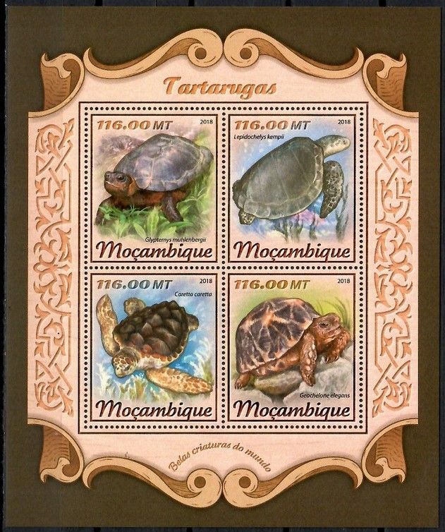 Znaczek Mozambik 2018 Mi ark 9224-9227 Czyste **