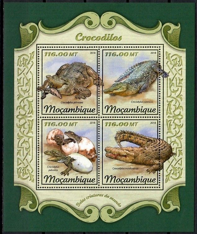 Znaczek Mozambik 2018 Mi ark 9229-9232 Czyste **