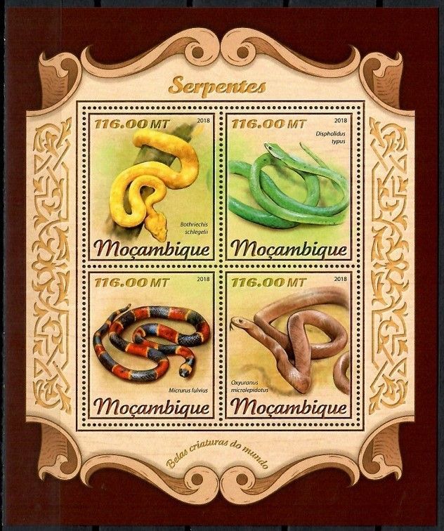 Znaczek Mozambik 2018 Mi ark 9234-9237 Czyste **