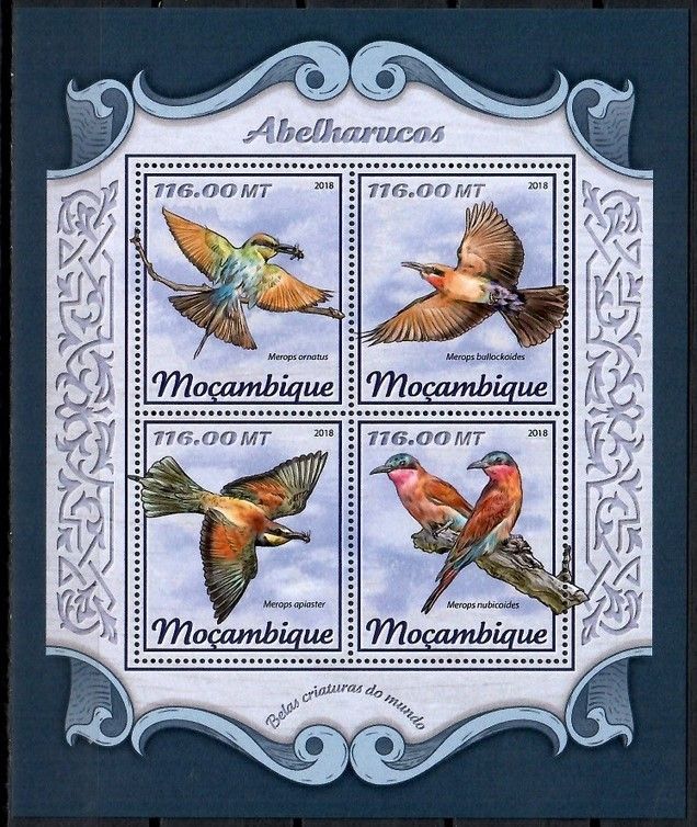 Znaczek Mozambik 2018 Mi ark 9244-9247 Czyste **