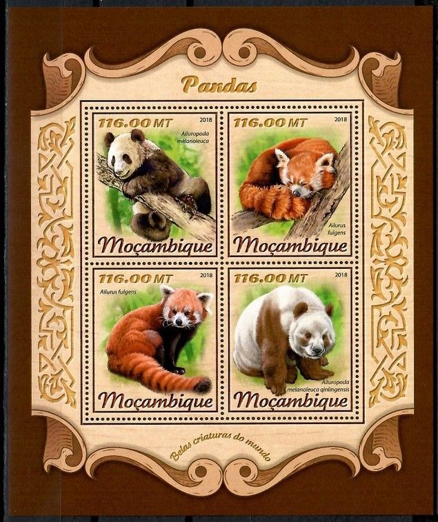 Znaczek Mozambik 2018 Mi ark 9294-9297 Czyste **
