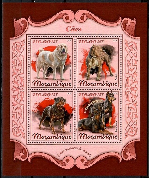 Znaczek Mozambik 2018 Mi ark 9304-9307 Czyste **