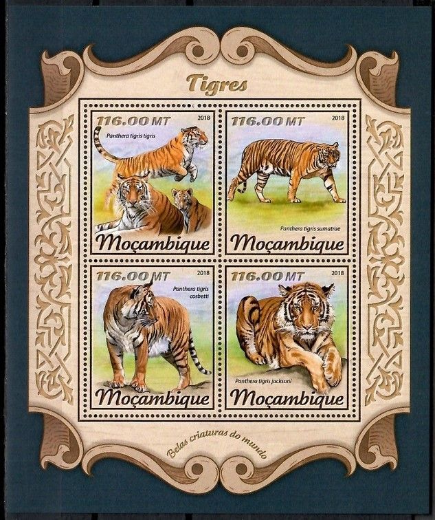 Znaczek Mozambik 2018 Mi ark 9314-9317 Czyste **