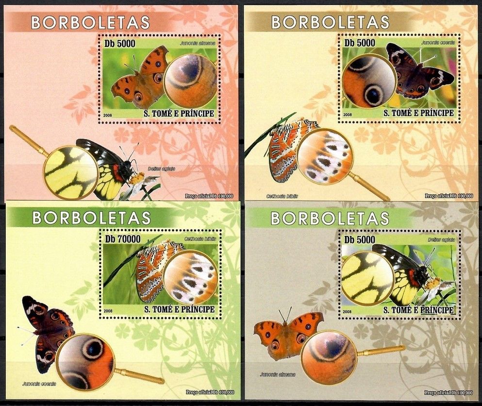 Znaczek Wyspy Św. Tomasza i Książęca 2008 Mi lx 3345-3348 Czyste **