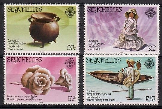 Znaczek Seszele 1984 Mi 550-553 Czyste **