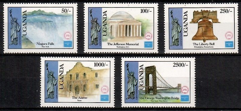 Znaczek Uganda 1986 Mi 475-479 Czyste **