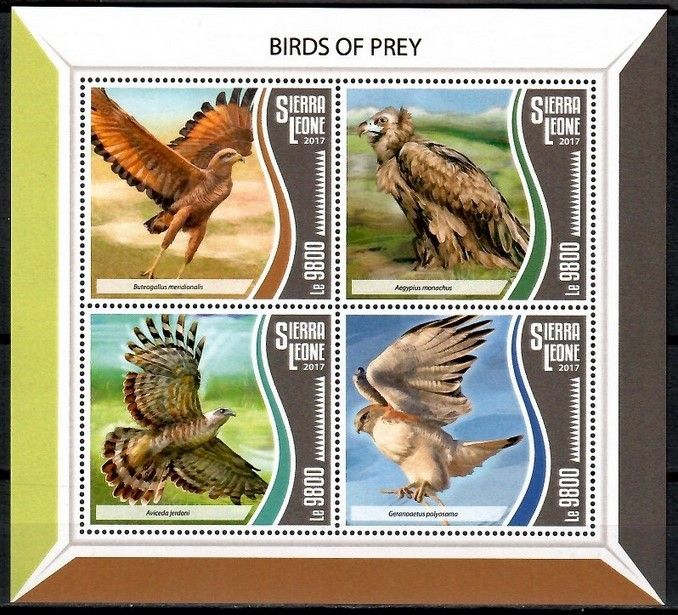 Znaczek Sierra Leone 2017 Mi ark 8740-8743 Czyste **