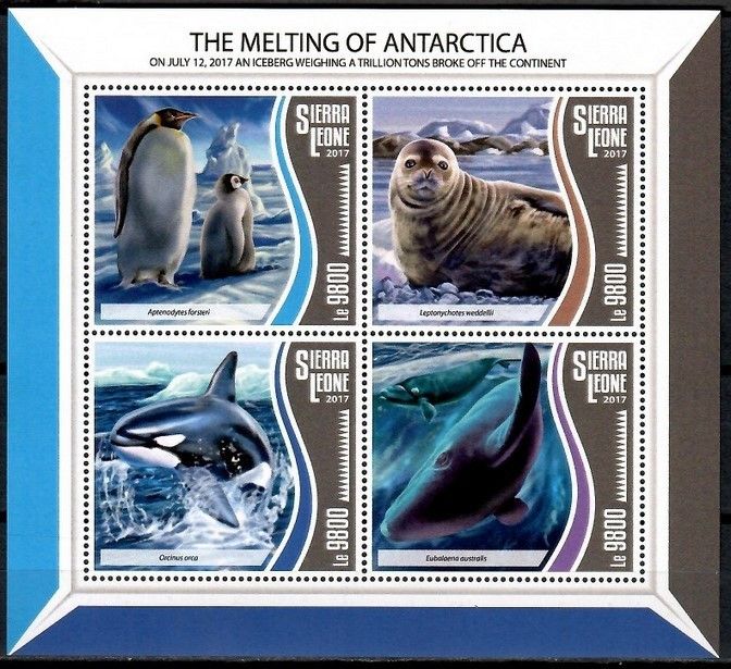 Znaczek Sierra Leone 2017 Mi ark 8745-8748 Czyste **