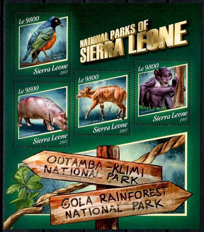 Znaczek Sierra Leone 2017 Mi ark 8925-8928 Czyste **