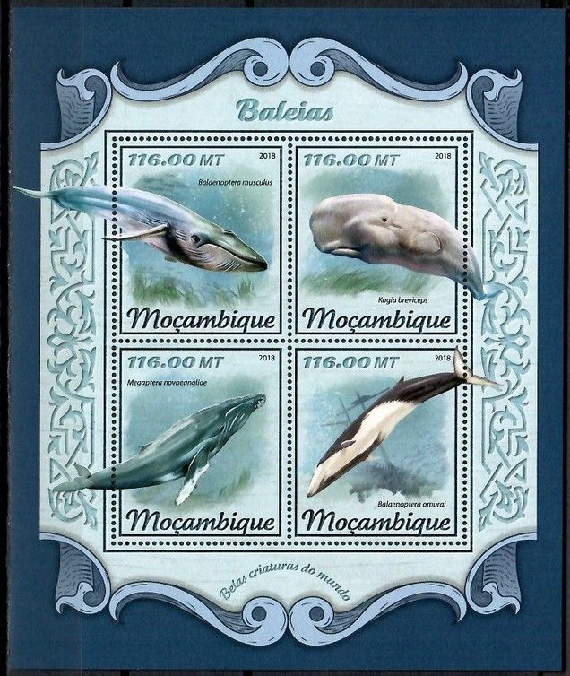 Znaczek Mozambik 2018 Mi ark 9324-9327 Czyste **