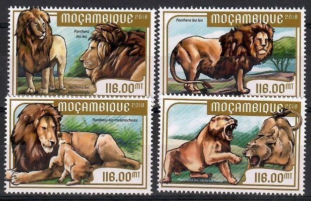 Znaczek Mozambik 2018 Mi 9379-9382 Czyste **