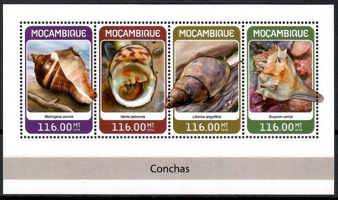 Znaczek Mozambik 2018 Mi ark 9494-9497 Czyste **