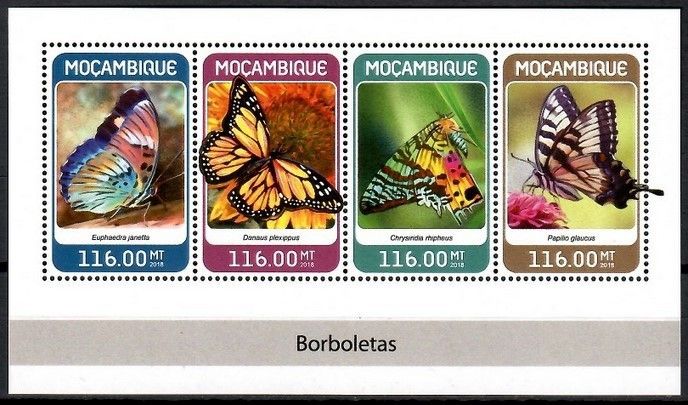 Znaczek Mozambik 2018 Mi ark 9499-9502 Czyste **
