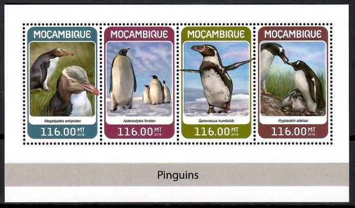 Znaczek Mozambik 2018 Mi ark 9514-9517 Czyste **