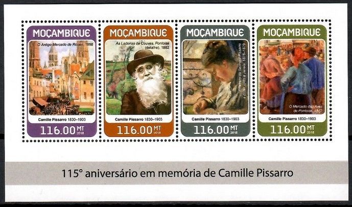 Znaczek Mozambik 2018 Mi ark 9544-9547 Czyste **