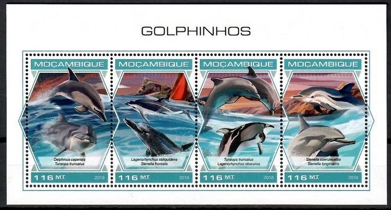 Znaczek Mozambik 2018 Mi ark 9784-9787 Czyste **