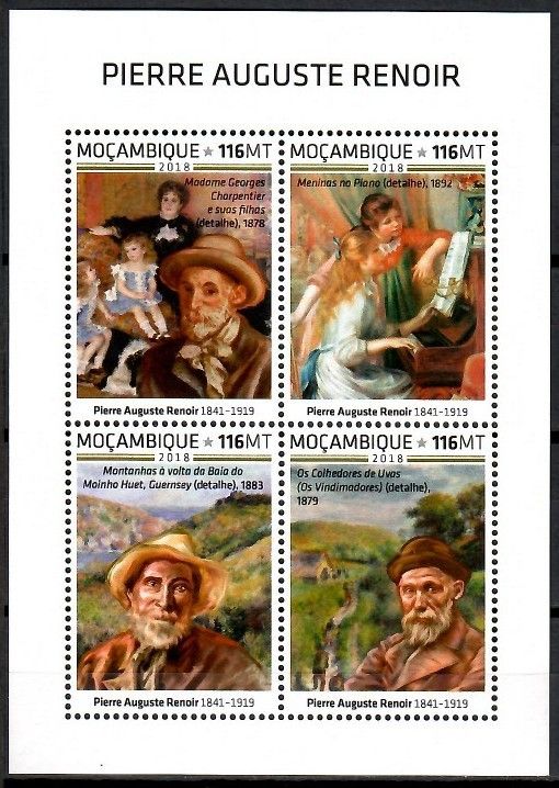Znaczek Mozambik 2018 Mi ark 9806-9809 Czyste **
