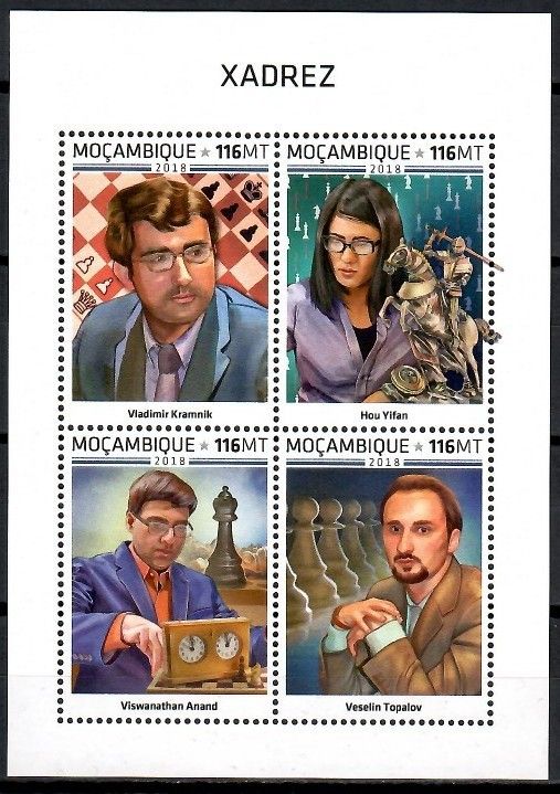 Znaczek Mozambik 2018 Mi ark 9816-9819 Czyste **