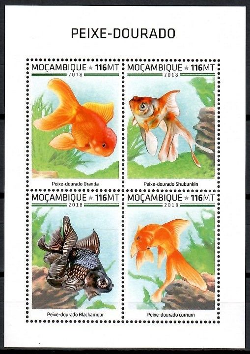 Znaczek Mozambik 2018 Mi ark 9851-9854 Czyste **