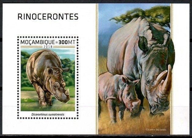 Znaczek Mozambik 2018 Mi bl 1413 Czyste **