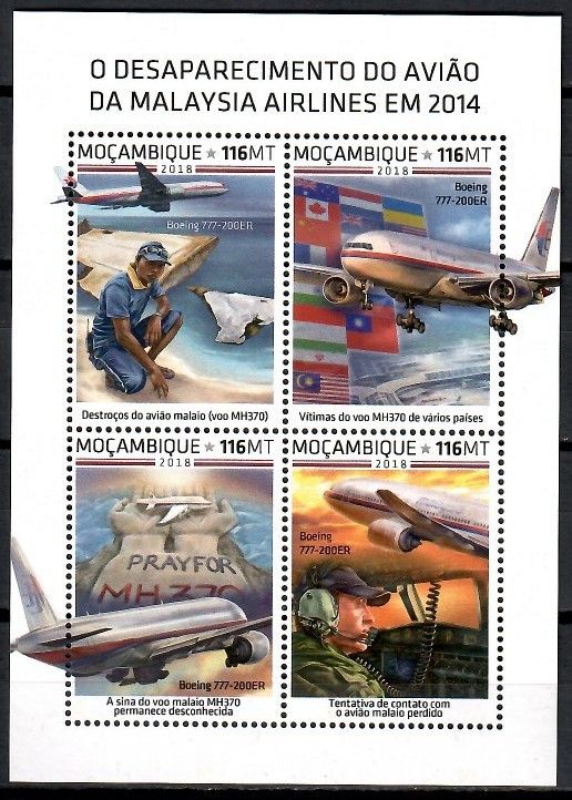 Znaczek Mozambik 2018 Mi ark 9901-9904 Czyste **