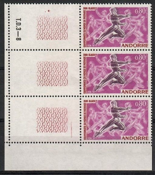 Znaczek Andora (francuska) 1971 Mi 229 Czyste **