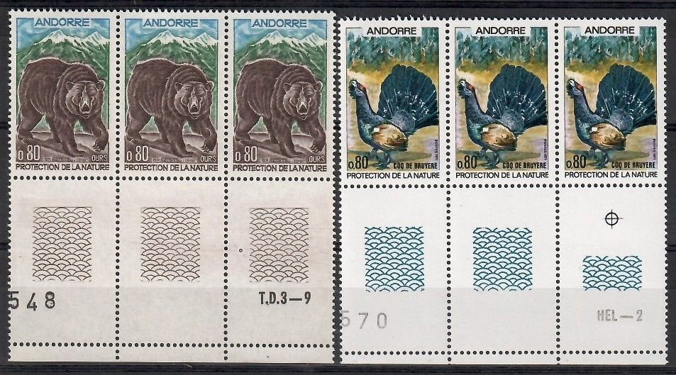 Znaczek Andora (francuska) 1971 Mi 230-231 Czyste **