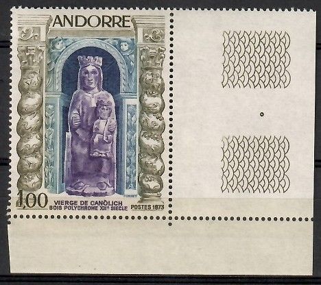 Znaczek Andora (francuska) 1973 Mi 249 Czyste **