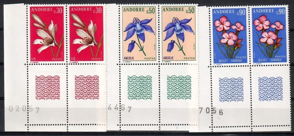 Znaczek Andora (francuska) 1973 Mi 250-252 Czyste **