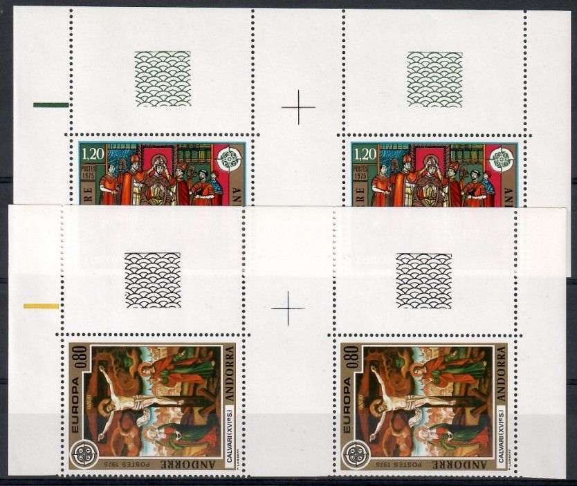 Znaczek Andora (francuska) 1975 Mi 264-265 Czyste **