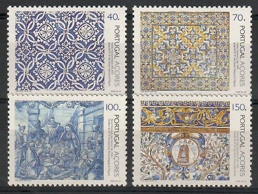 Znaczek Azory 1994 Mi 442-445C Czyste **