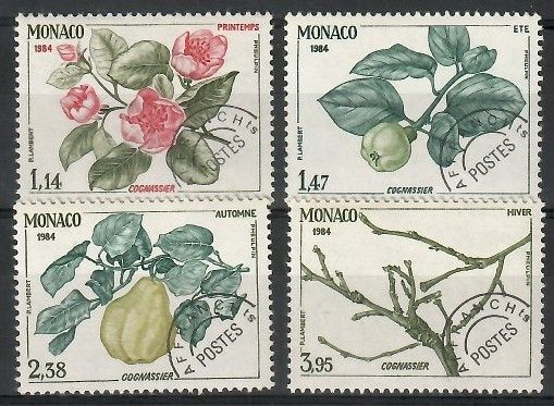 Znaczek Monako 1984 Mi 1642-1645 Czyste **