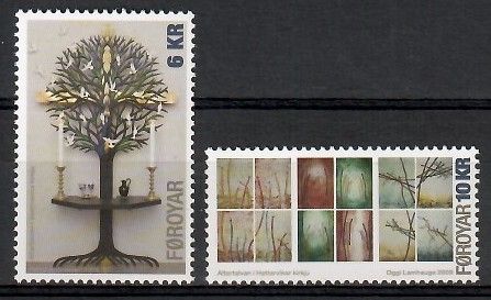 Znaczek Wyspy Owcze 2009 Mi 685-686 Czyste **