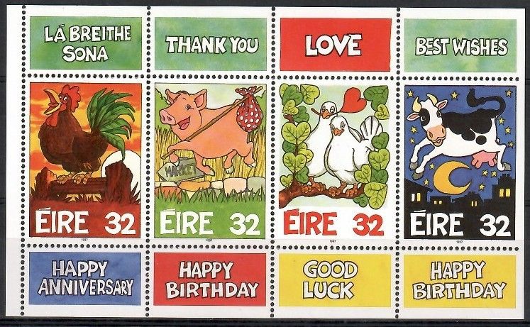 Znaczek Irlandia 1997 Mi bl 21 Czyste **