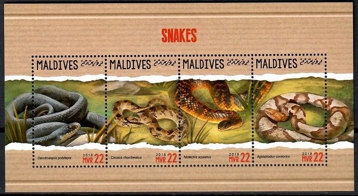 Znaczek Malediwy 2018 Mi ark 7253-7256 Czyste **