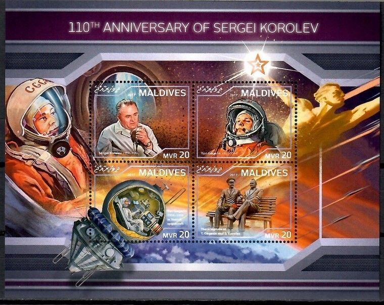 Znaczek Malediwy 2018 Mi ark 7333-7336 Czyste **